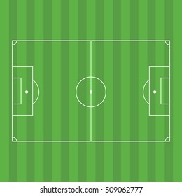 Football pitch, vector illustration