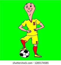 football player with a ball