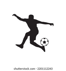 Football player character icon logo design