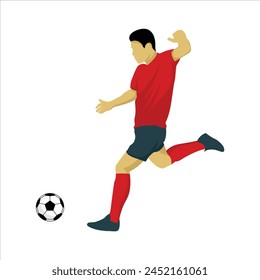 FOOTBALL PLAYER ELEMENT ICON VECTOR