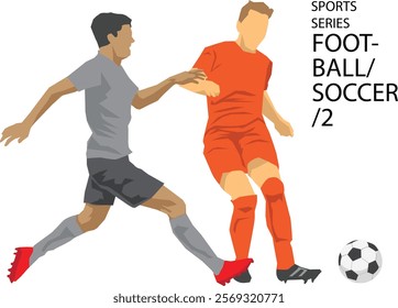 football player fighting for the ball