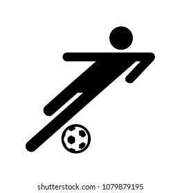 Football Player Icon Stock Vector (Royalty Free) 1079879195 | Shutterstock