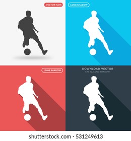 Football player icon illustration isolated vector sign symbol