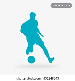 Football player icon illustration isolated vector sign symbol