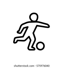 football player icon illustration isolated vector sign symbol