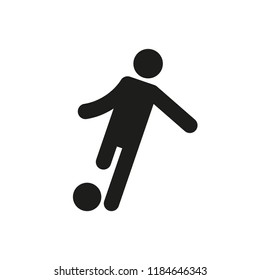 Football player icon. Simple vector illustration.