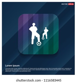 Football Player Icon - vector icon