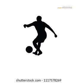 Football player icon. Vector illustration.