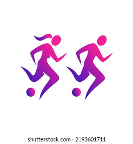 football player icon vector stock illustration
