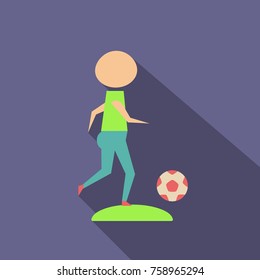Football player juggles with the ball