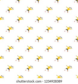 Football player pattern seamless vector repeat for any web design