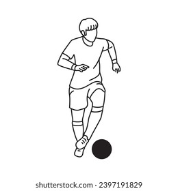 Football Player Pose Vector Collection 2