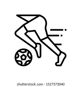 football player running icon, vector and illustration