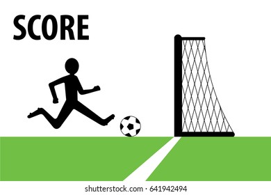 football player scores a goal