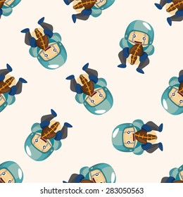 football player ,seamless pattern