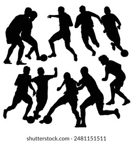 Football player silhouette, dribbling football shadow art, Football player vector, FIFA world cup, champions league, UEFA  Euro cup, Copa America championship