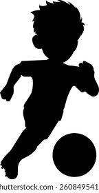 Football player silhouette vector art