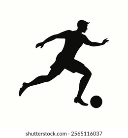 football player silhouette vector design