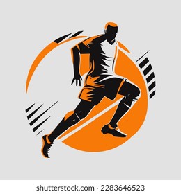 football player silhouette vector illustration. American football player silhouette. Rugby player vector illustration. Sport player vector illustration.