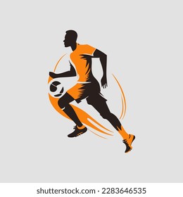 football player silhouette vector illustration. American football player silhouette. Rugby player vector illustration. Sport player vector illustration.