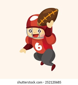 football player theme elements