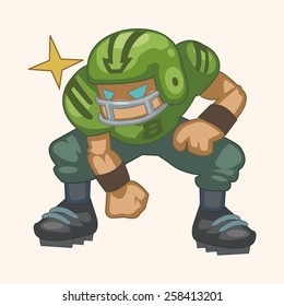 football player theme elements