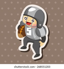 football player theme elements