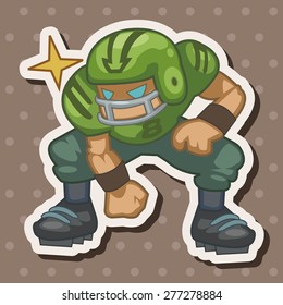 football player theme elements
