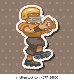 football player theme elements