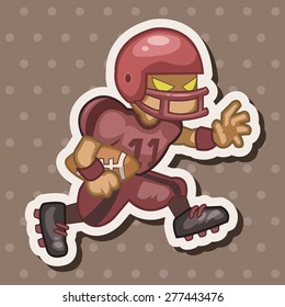 football player theme elements