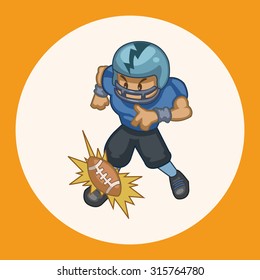football player theme elements