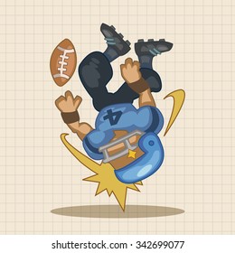 football player theme elements