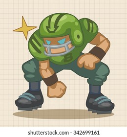 football player theme elements