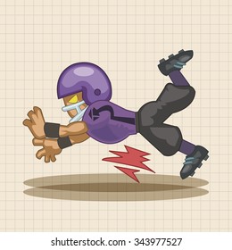 football player theme elements