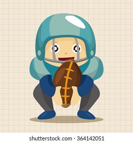 football player theme elements