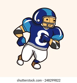 football player theme elements vector,eps