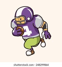 football player theme elements vector,eps