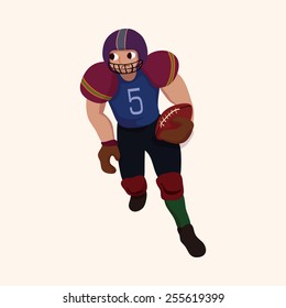 football player theme elements vector,eps