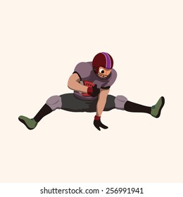 football player theme elements vector,eps