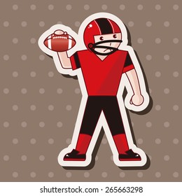 football player theme elements vector,eps