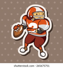 football player theme elements vector,eps