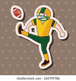 football player theme elements vector,eps