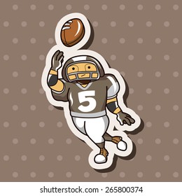 football player theme elements vector,eps