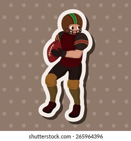 football player theme elements vector,eps