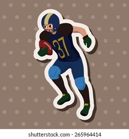 football player theme elements vector,eps