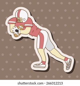 football player theme elements vector,eps