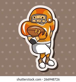 football player theme elements vector,eps