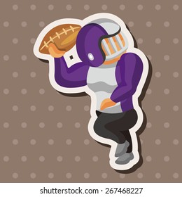 football player theme elements vector,eps