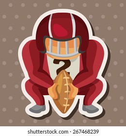 football player theme elements vector,eps