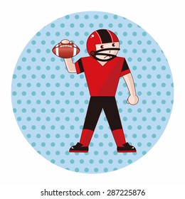 football player theme elements vector,eps